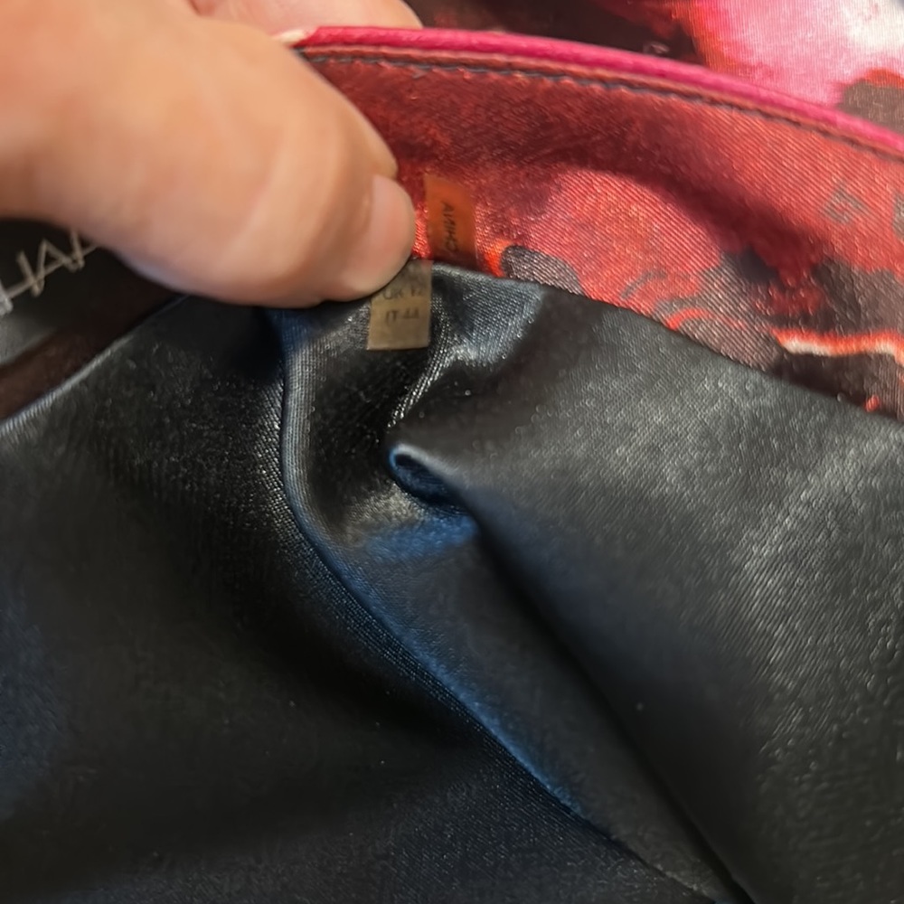 Tahari One Shoulder Black Purple Pink Lilac Danika One Shoulder Floral Dress - Picture 14 of 15